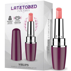 LATETOBED Stimulateur de clitoris Viblips 9.5 x 2.5cm Violet